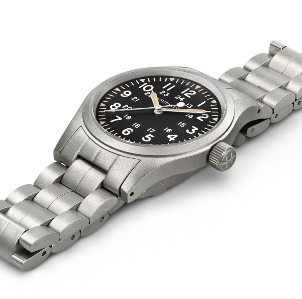 Hamilton Khaki Field Mechanical Black Dial Stainless Steel Men's Watch H69439131