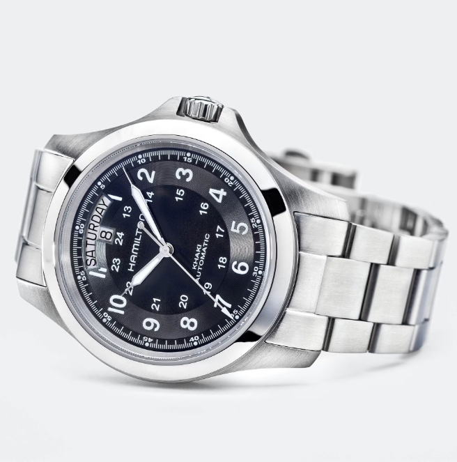 Hamilton Khaki King Black Dial Stainless Steel Men's Watch H64455133