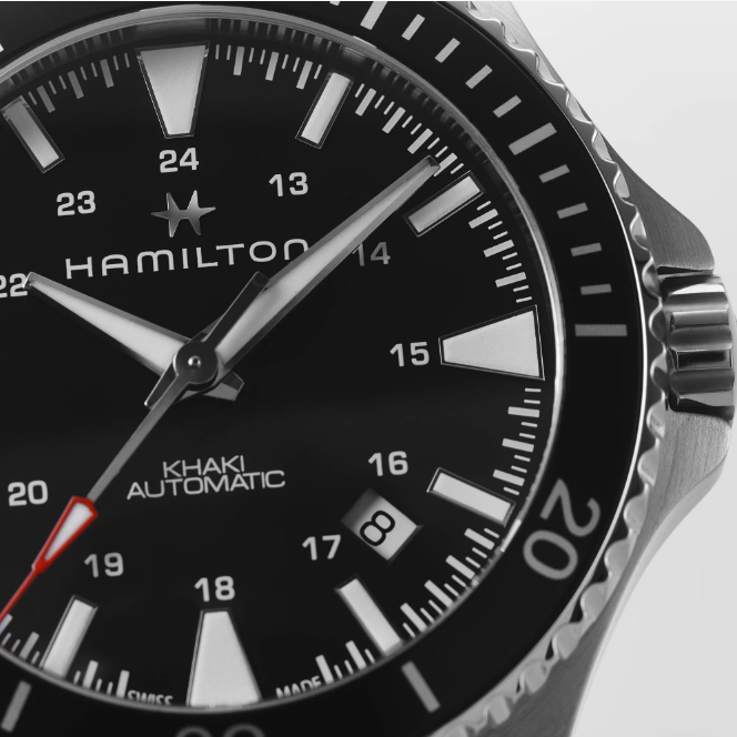 Hamilton Khaki Navy Scuba Automatic Black Dial Men's Watch H82335131