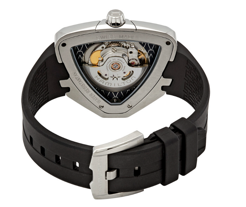 Hamilton Ventura Elvis80 Auto Stainless Steel Black Dial Men's Watch H24555331