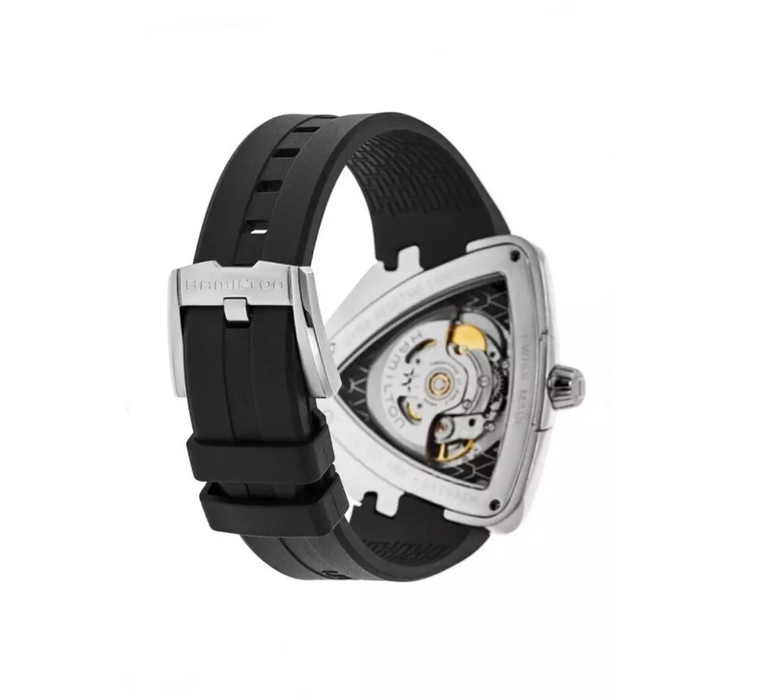 Hamilton Ventura Elvis80 Auto Stainless Steel Black Dial Men's Watch H24555331