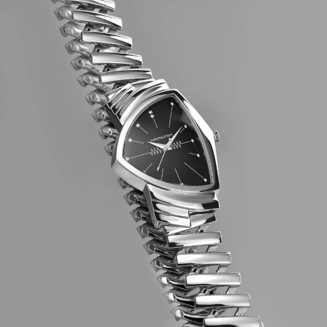 Hamilton Ventura Quartz Stainless Steel Men's Watch H24411232