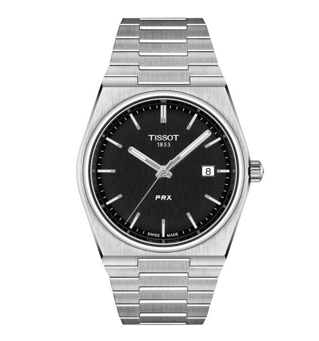 Tissot PRX Quartz Black Dial Water Resistant Men's Watch T1374101105100