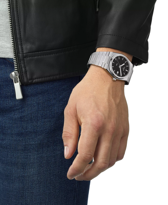 Tissot PRX Quartz Black Dial Water Resistant Men's Watch T1374101105100