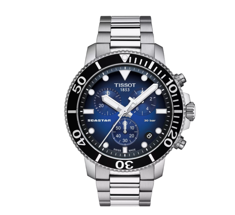 Tissot Seastar 1000 Chrono Stainless Steel Men's Watch T1204171104101