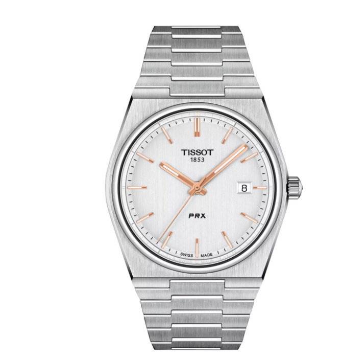 Tissot PRX Quartz Silver Dial Water Resistant Men's Watch T1374101103100