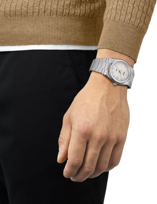Tissot PRX Quartz Silver Dial Water Resistant Men's Watch T1374101103100