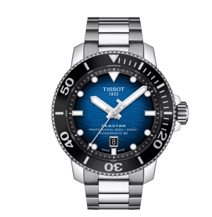 Tissot Seastar Pro 2000 Powermatic 80 Stainless Steel Men's Watch T1206071104101