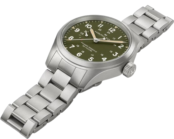 Hamilton Khaki Field Power Reserve Mechanical Green Dial Men's Watch H69509160