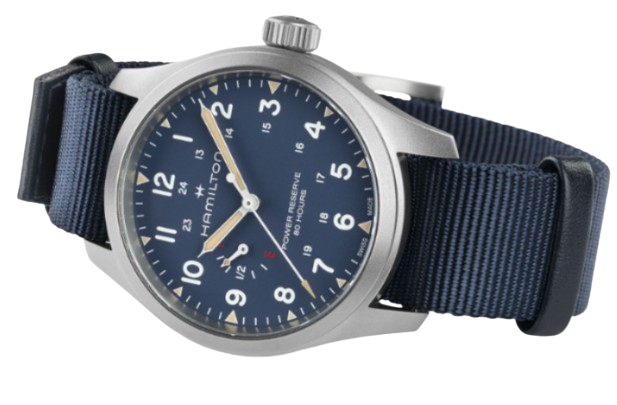 Hamilton Khaki Field Power Reserve Mechanical Blue Dial Men's Watch H69509940