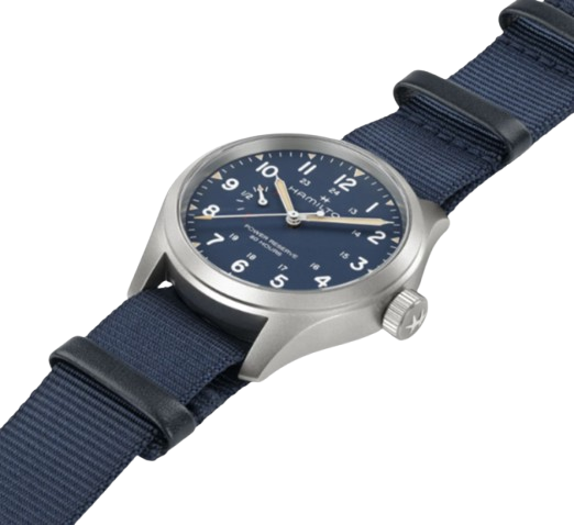 Hamilton Khaki Field Power Reserve Mechanical Blue Dial Men's Watch H69509940