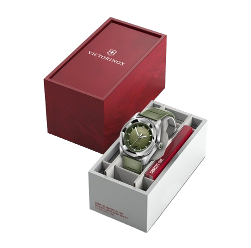 Victorinox Concept One Automatic Green Dial Rubber Strap Men's Watch 242058