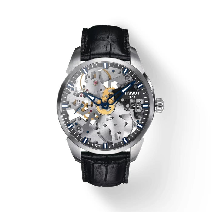 Tissot T-Complication Squelette 43Mm T0704051641100 Transparent Men's Watch_1