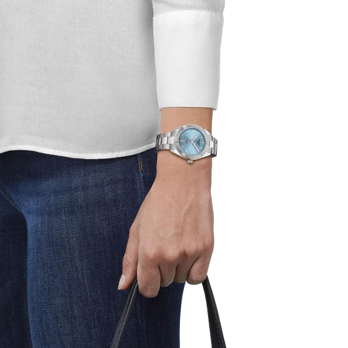 Tissot Pr 100 Sport Chic 36Mm T1019101135100 Light blue Women's Watch_5