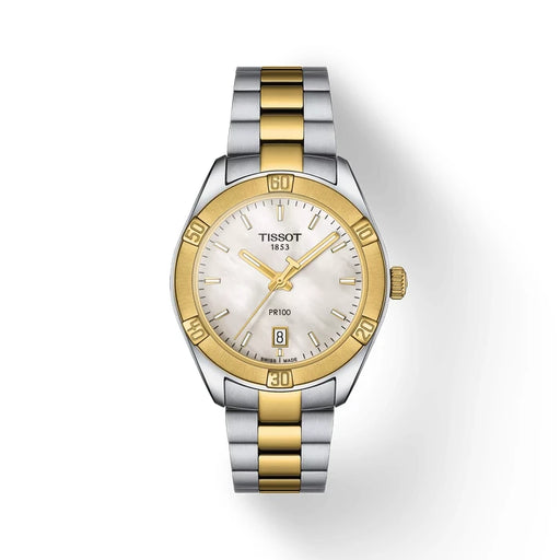 Tissot Pr 100 Sport Chic 36Mm T1019102211100 White mother-of-pearl Women's Watch_1