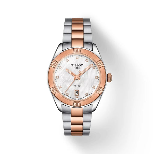 Tissot Pr 100 Sport Chic 36Mm T1019102211600 White mother-of-pearl Women's Watch_1