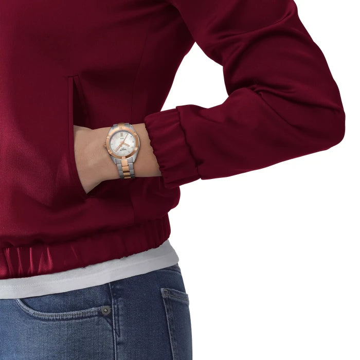 Tissot Pr 100 Sport Chic 36Mm T1019102211600 White mother-of-pearl Women's Watch_3