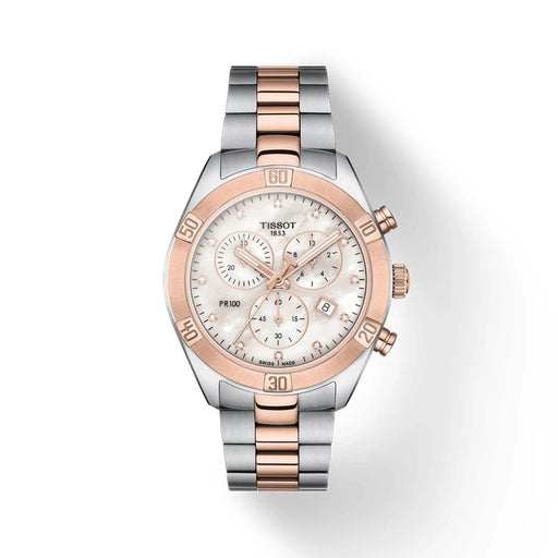 Tissot Pr 100 Sport Chic 38Mm T1019172211600 White mother-of-pearl Women's Watch_1