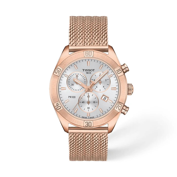 Tissot PR 100 Sport Chic 38mm Silver Women's Watch T1019173303100_1