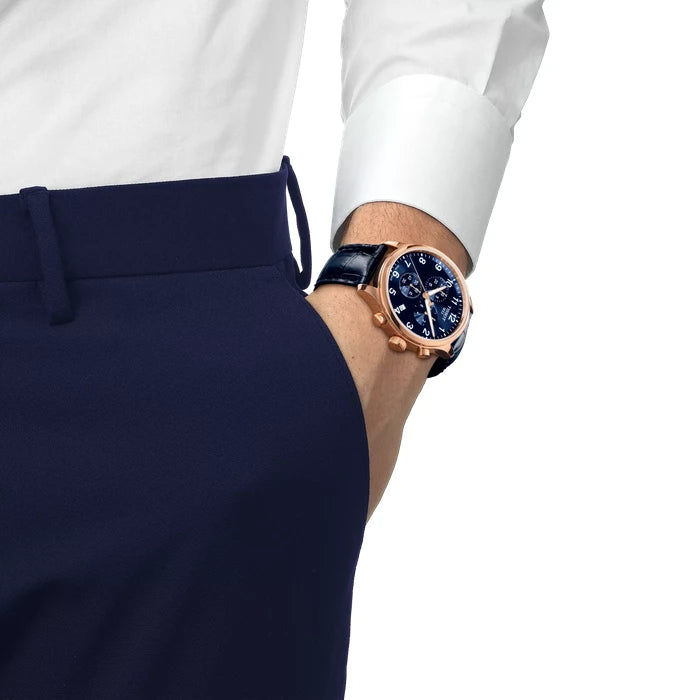 Tissot Chrono Xl Classic 45Mm T1166173604200 Blue Men's Watch_5