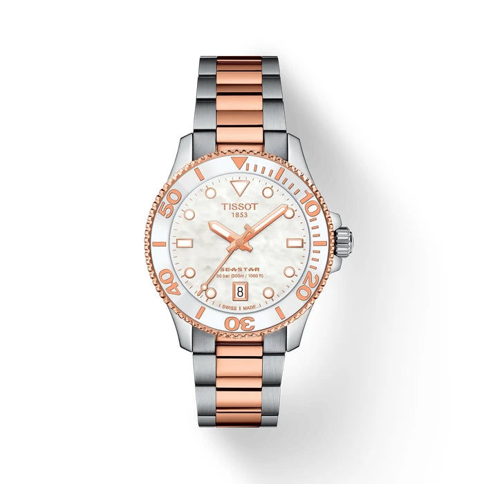 Tissot Seastar 1000 36Mm T1202102211100 White mother-of-pearl Women's Watch_1