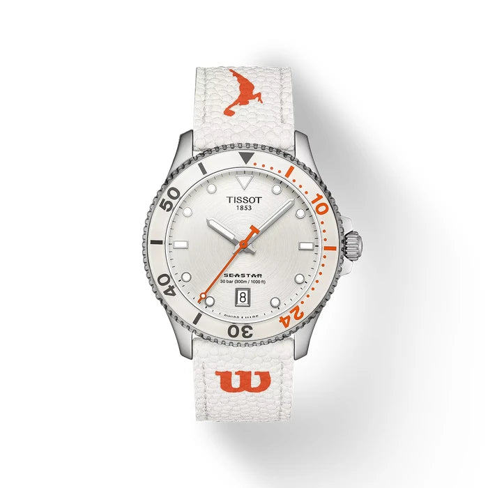 Tissot Seastar Wilson Wnba 40Mm T1204101701100 White Unisex Watch_1
