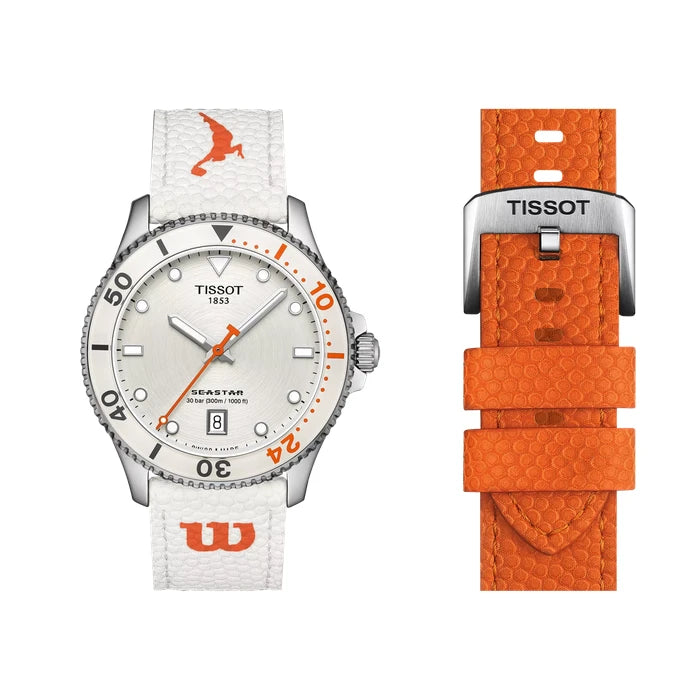 Tissot Seastar Wilson Wnba 40Mm T1204101701100 White Unisex Watch_2