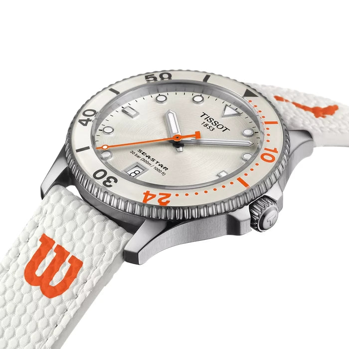 Tissot Seastar Wilson Wnba 40Mm T1204101701100 White Unisex Watch_7