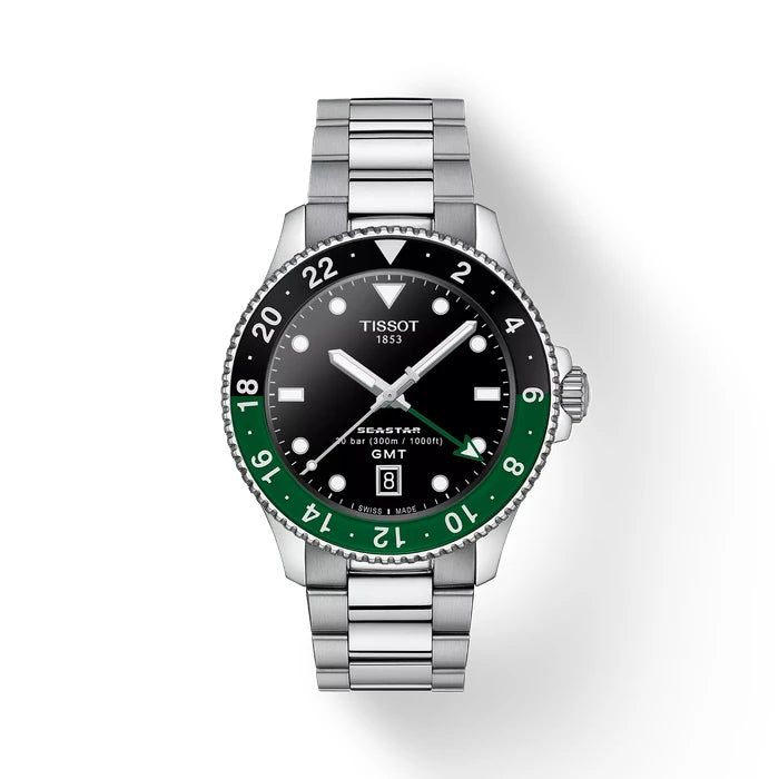 Tissot Seastar 1000 Gmt 40Mm T1208521105100 Black Men's Watch_1