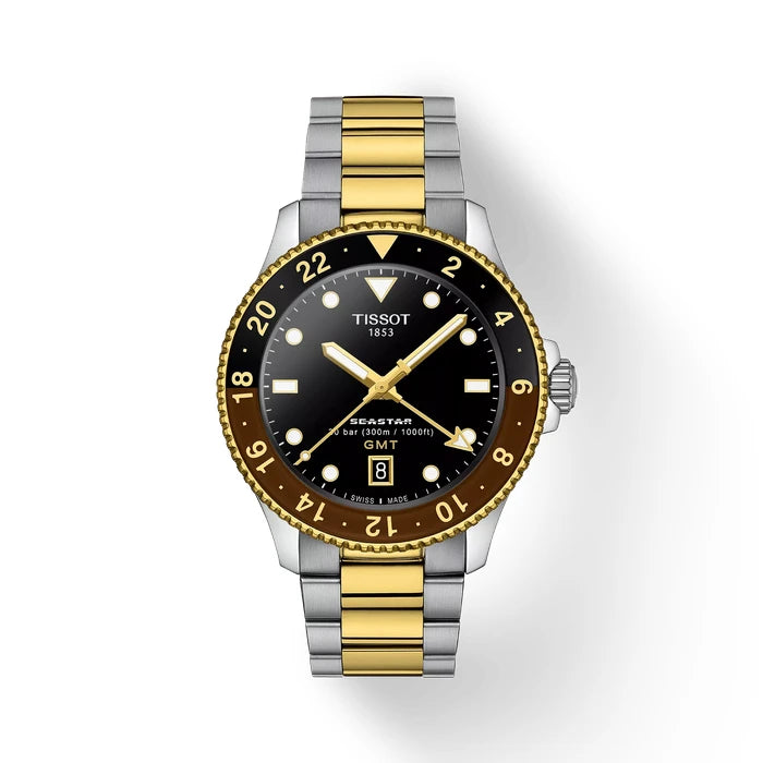 Tissot Seastar 1000 Gmt 40Mm T1208522205100 Black Men's Watch_1