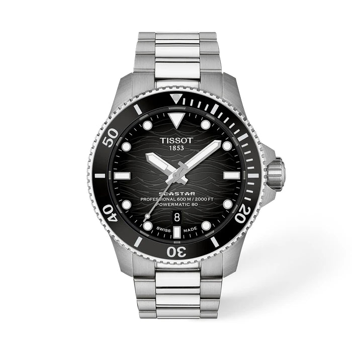 Tissot Seastar 2000 Professional 44mm Grey gradient Watch T1209071105100