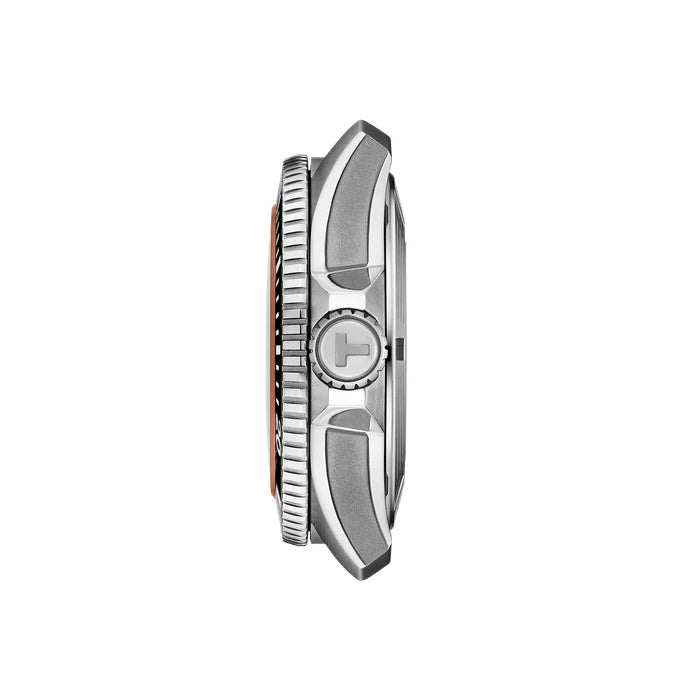Tissot Seastar 2000 Professional 44mm Orange Watch T1209071728100