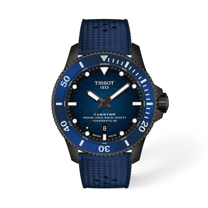 Tissot Seastar 2000 Professional 44mm Blue gradient Watch T1209073704100