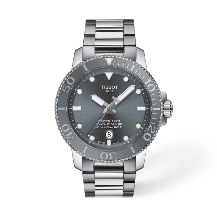 Tissot Seastar 1000 43mm Grey Men's Watch T1204071108101_1