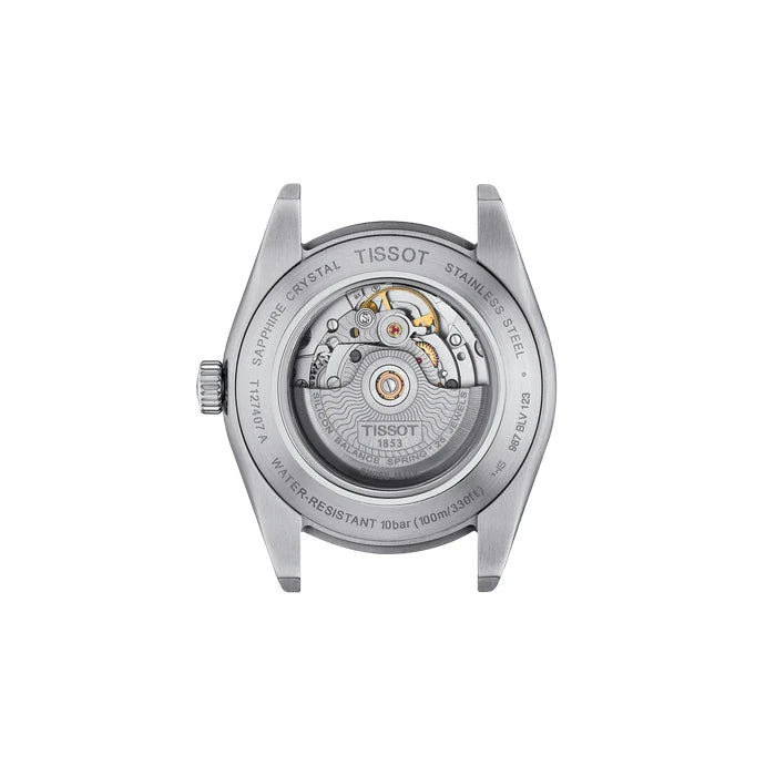 Tissot Gentleman 40Mm T1274071135100 Ice blue Men's Watch_3