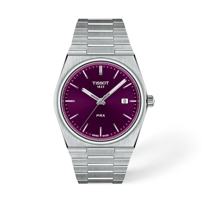 Tissot PRX 40mm Purple Watch T1374101140100