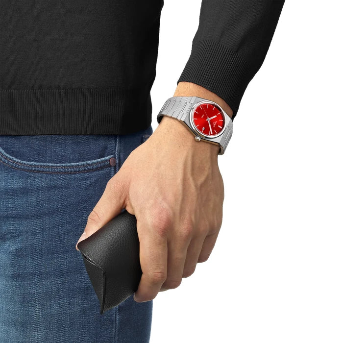 Tissot Prx 40Mm T1374101142100 Red Men's Watch_5