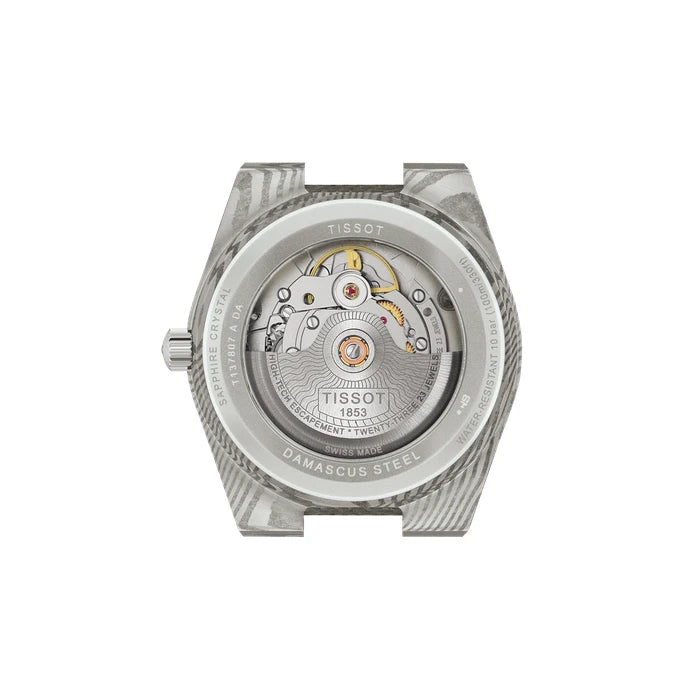 Tissot Prx Damascus Steel 38Mm T1378079608100 Grey Unisex Watch_3