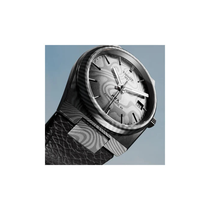 Tissot Prx Damascus Steel 38Mm T1378079608100 Grey Unisex Watch_9