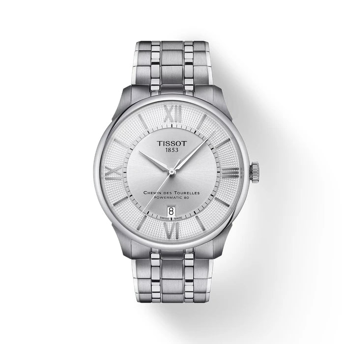 Tissot Chemin Des Tourelles 42Mm T1394071103800 Silver Men's Watch_1