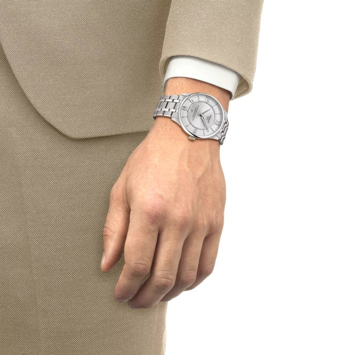 Tissot Chemin Des Tourelles 42Mm T1394071103800 Silver Men's Watch_5