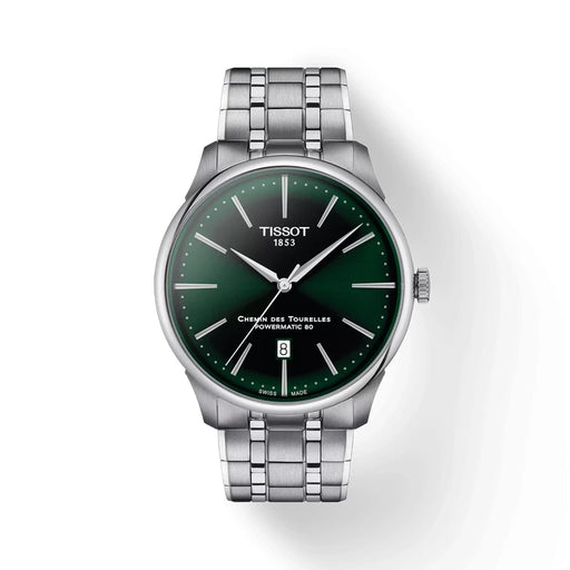 Tissot Chemin Des Tourelles 42Mm T1394071109100 Green Men's Watch_1