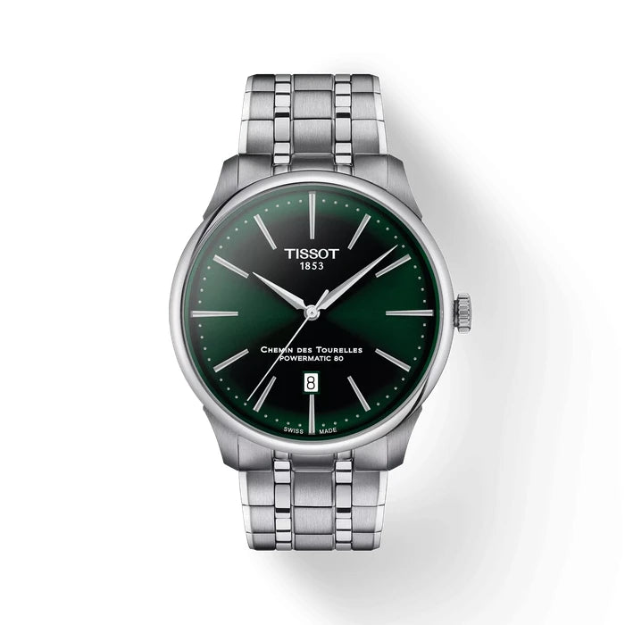 Tissot Chemin Des Tourelles 42Mm T1394071109100 Green Men's Watch_1