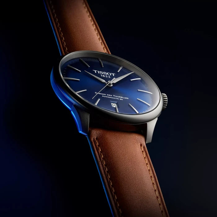 Tissot Chemin Des Tourelles 42Mm T1394071604100 Blue Men's Watch_11
