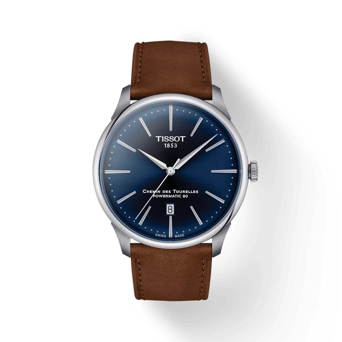 Tissot Chemin Des Tourelles 42Mm T1394071604100 Blue Men's Watch_1