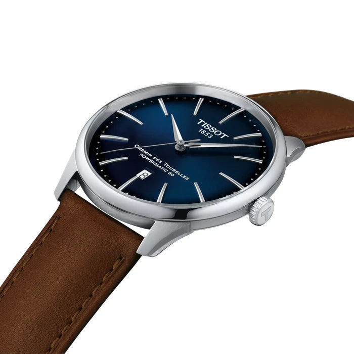 Tissot Chemin Des Tourelles 42Mm T1394071604100 Blue Men's Watch_6