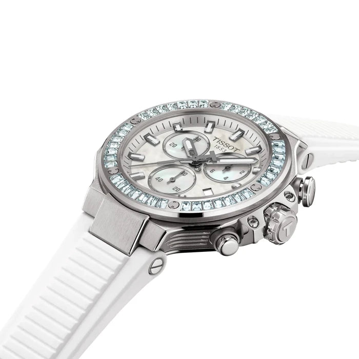 Tissot T-Race 38Mm T1418179711100 White mother-of-pearl Unisex Watch_6