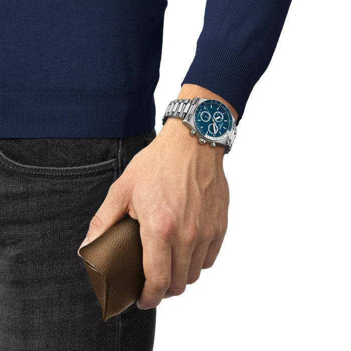 Tissot Pr516 40Mm T1494171104100 Blue Men's Watch_5