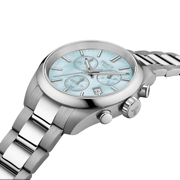 Tissot PR 100 36mm Blue mother-of-pearl Women's Watch T1502171113100_5
