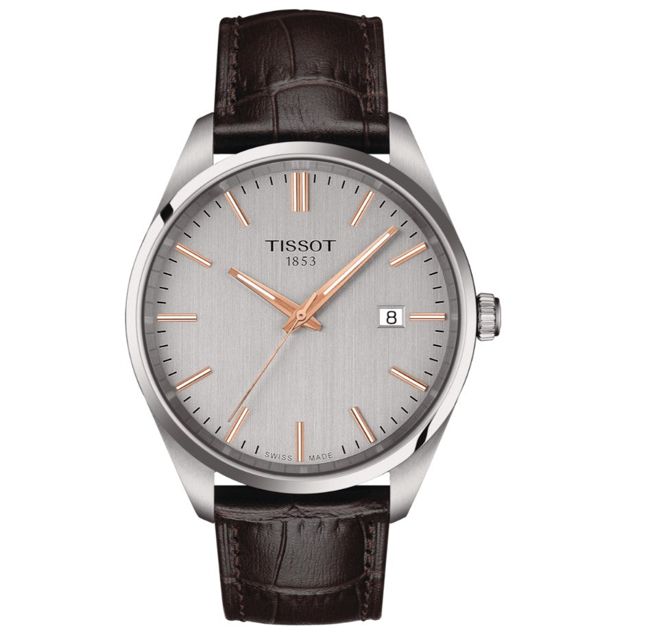 Tissot PR 100 T-Classic Swiss Quartz Silver Dial Stainless Steel Men's Watch T1504101603100